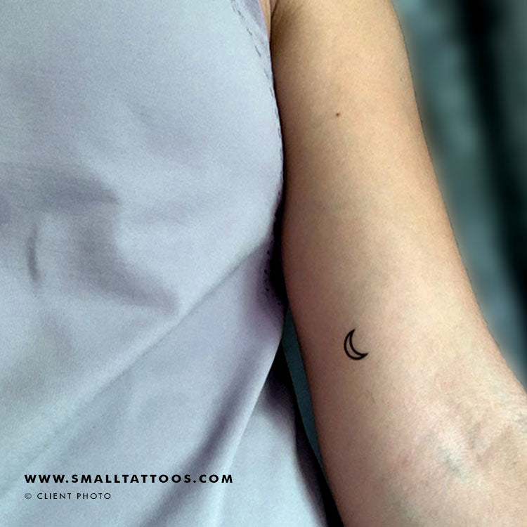 Moon Planetary Symbol Temporary Tattoo (Set of 3)