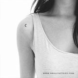 Moon Planetary Symbol Temporary Tattoo (Set of 3)