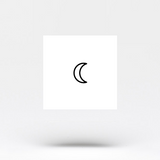 Moon Planetary Symbol Temporary Tattoo (Set of 3)