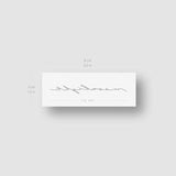 'Moonlight' by Jakenowicz Temporary Tattoo - Set of 3