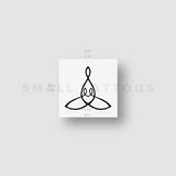 Mother And Two Children Symbol Temporary Tattoo (Set of 3)