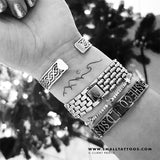 Mountain and Wave Temporary Tattoo (Set of 3)