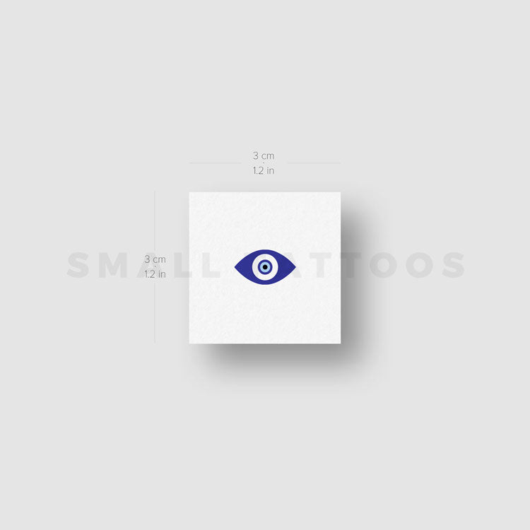 Tatuaje temporal del ojo de Nazar (juego de 3)