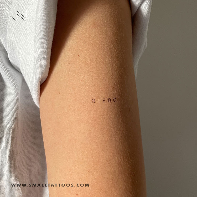 Tatuaje temporal 'Niebo' de Jakenowicz - Juego de 3