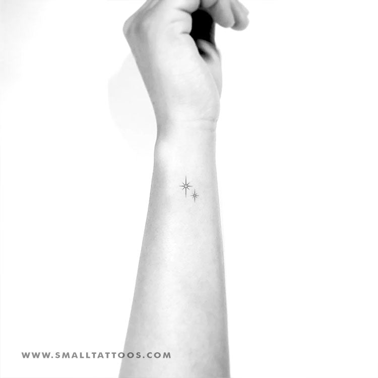 Tatuaje temporal de pareja de la Estrella del Norte (juego de 3)