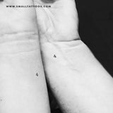 0-9 Number Temporary Tattoo (Set of 3)
