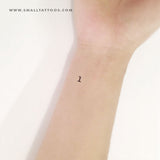 Number 1 Temporary Tattoo (Set of 3)