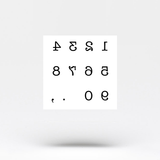 0-9 Number Temporary Tattoo (Set of 3)