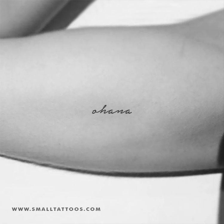 'Ohana' Temporary Tattoo (Set of 3)