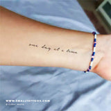 One Day At A Time Temporary Tattoo (Set of 3)