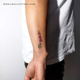 Purple Orchid Temporary Tattoo By Lena Fedchenko (Set of 3)