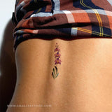 Purple Orchid Temporary Tattoo By Lena Fedchenko (Set of 3)