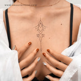Ornamental Lotus Temporary Tattoo by 1991.ink (Set of 3)