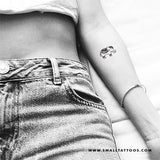 Ornamental Elephant Temporary Tattoo (Set of 3)