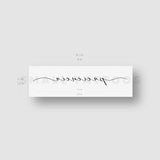 Paciencia Temporary Tattoo by 1991.ink (Set of 3)