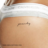 'Peachy' Temporary Tattoo (Set of 3)
