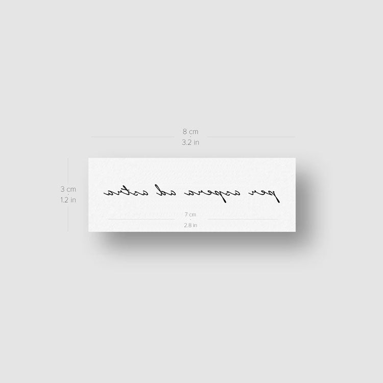 Tatuaje temporal Per Aspera Ad Astra (juego de 3)