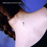 Small Shining Star Sparkles Temporary Tattoo (Set of 3)