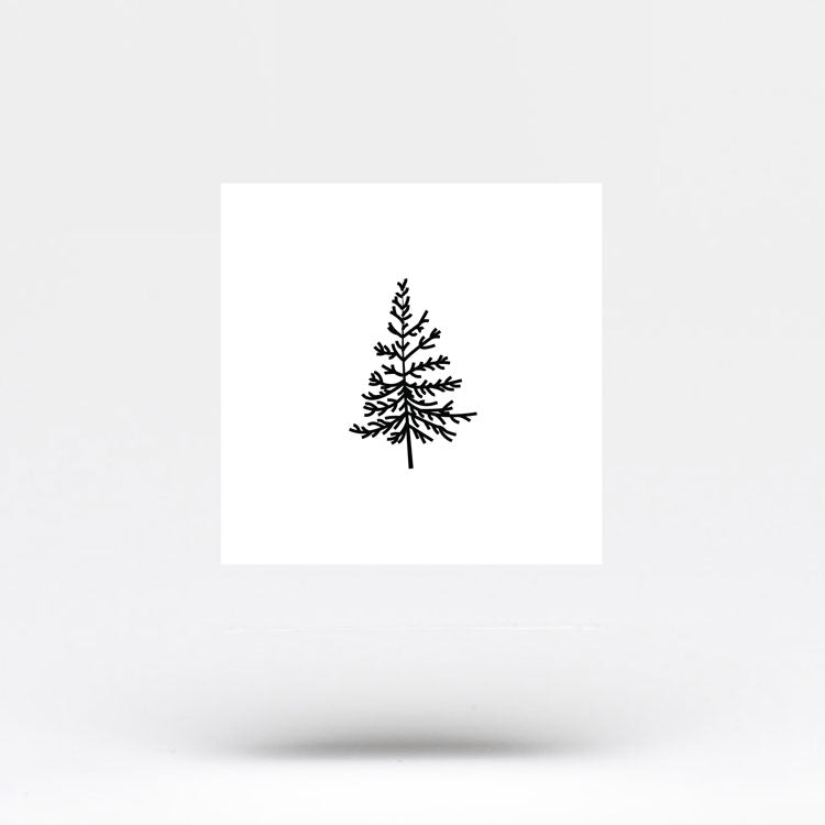 Small Pine Tree Temporary Tattoo (Set of 3)