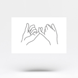 Pinky Promise Temporary Tattoo (Set of 3)