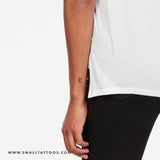 Pluto Planetary Symbol Temporary Tattoo (Set of 3)
