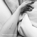 Que Sera, Sera Temporary Tattoo (Set of 3)