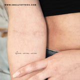 Que Sera, Sera Temporary Tattoo (Set of 3)