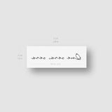 Que Sera, Sera Temporary Tattoo (Set of 3)