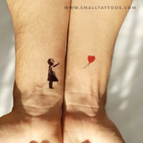 Banksy's Balloon Girl Temporary Tattoo (Set of 3)