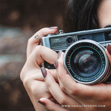 Minimalist Reflex Camera Temporary Tattoo (Set of 3)