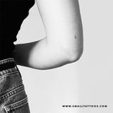 S Uppercase Serif Letter Temporary Tattoo (Set of 3)