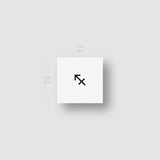 Sagittarius Zodiac Symbol Temporary Tattoo (Set of 3)
