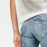 Saturn Planetary Symbol Temporary Tattoo (Set of 3)