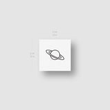 Small Saturn Temporary Tattoo (Set of 3)