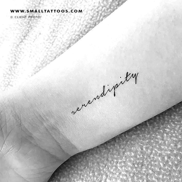 'Serendipity' Temporary Tattoo (Set of 3)