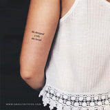 She Designed A Life She Loved Temporary Tattoo (Set of 3)