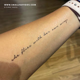 She Flies With Her Own Wings Temporary Tattoo (Set of 3)