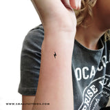Small Lightning Bolt Temporary Tattoo (Set of 3)