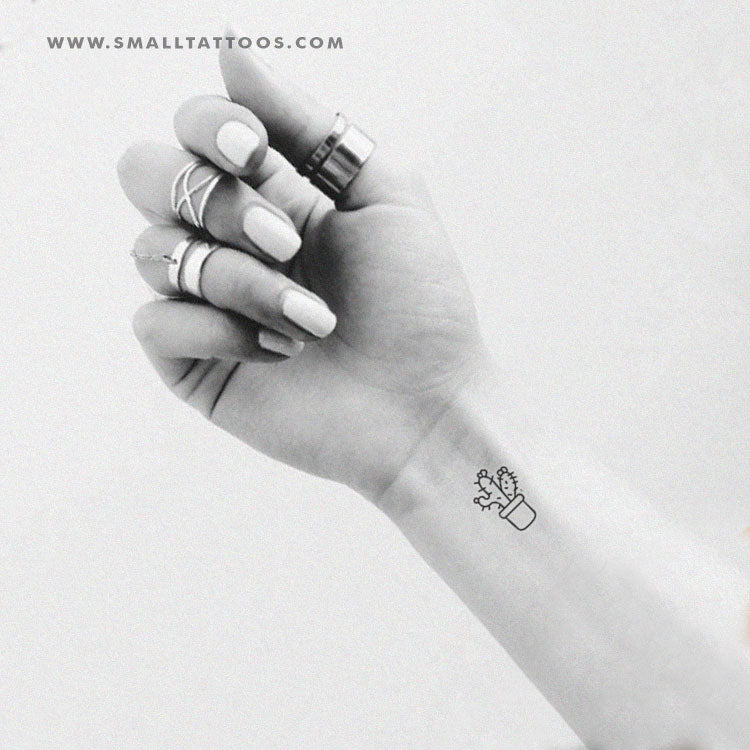 Cactus Temporary Tattoo (Set of 3)