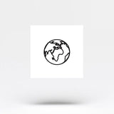 Small Planet Earth Temporary Tattoos (Set of 4x3)