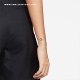 Small Planet Earth (Atlantic Ocean) Temporary Tattoo (Set of 3)