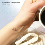 Baby Elephant (Right) Temporary Tattoo (Set of 3)