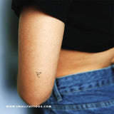 Small Minimalist Hummingbird Temporary Tattoo (Set of 3)