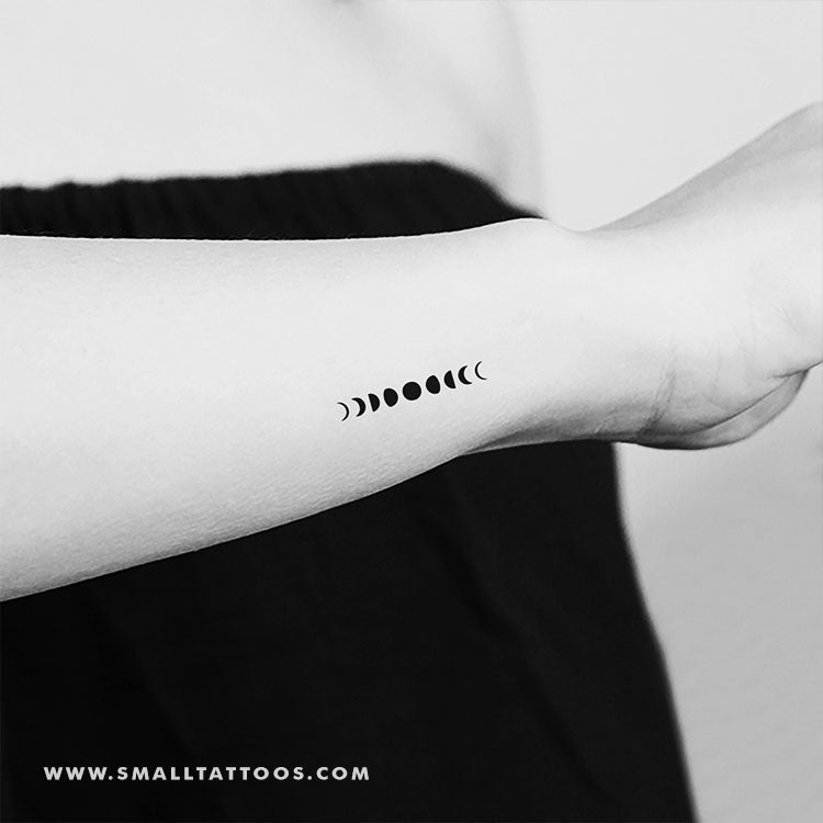 Moon Phases Temporary Tattoo (Set of 3)