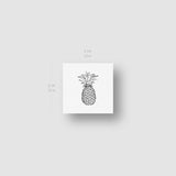 Small Pineapple Temporary Tattoo (Set of 3)