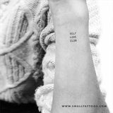 Self Love Club Temporary Tattoo (Set of 3)