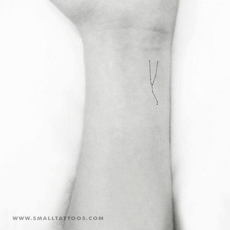 Small Taurus Constellation Temporary Tattoo (Set of 3)