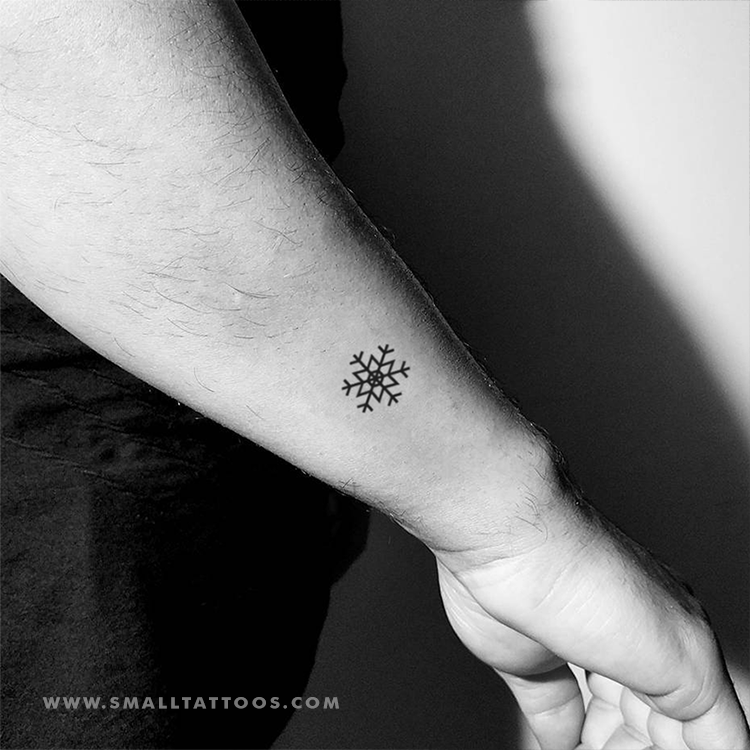 Tatuaje temporal de copo de nieve (juego de 3)