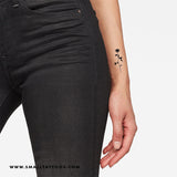 Black Rose Temporary Tattoo (Set of 3)