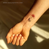Red Spider Lily Temporary Tattoo by Zihee (Set of 3)